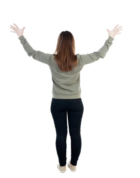 Vista posteriore della donna — Foto Stock