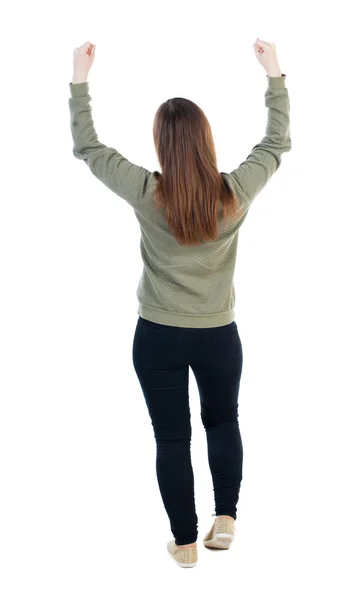 Jonge vrouw dansen — Stockfoto