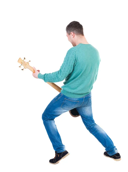 Junger Mann mit Gitarre. — Stockfoto