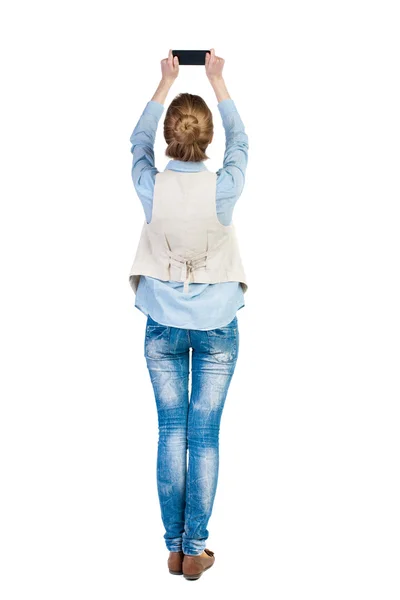 Woman using mobile phone — Stock Photo, Image