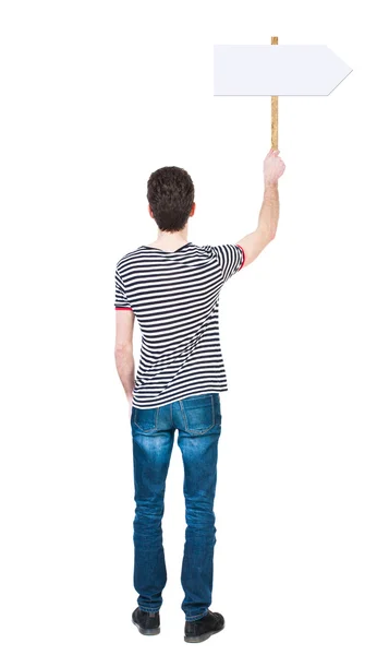 Hombre mostrando firme el tablero — Foto de Stock