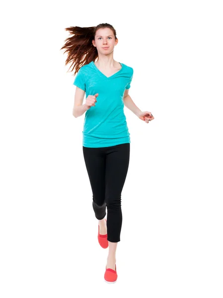 Correr mujer del deporte . — Foto de Stock