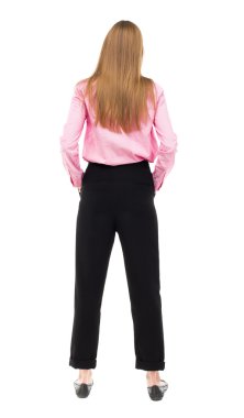 Kadın pembe gömlek