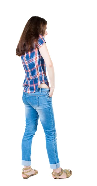 Ung kvinna stående — Stockfoto