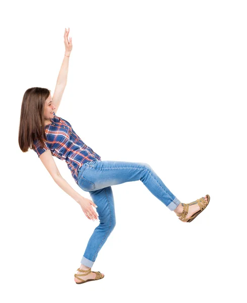 Equilibrio de mujer joven. —  Fotos de Stock