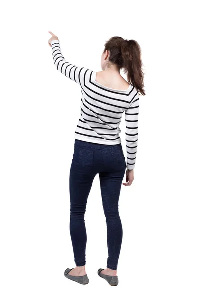 Vrouw in strakke broek — Stockfoto