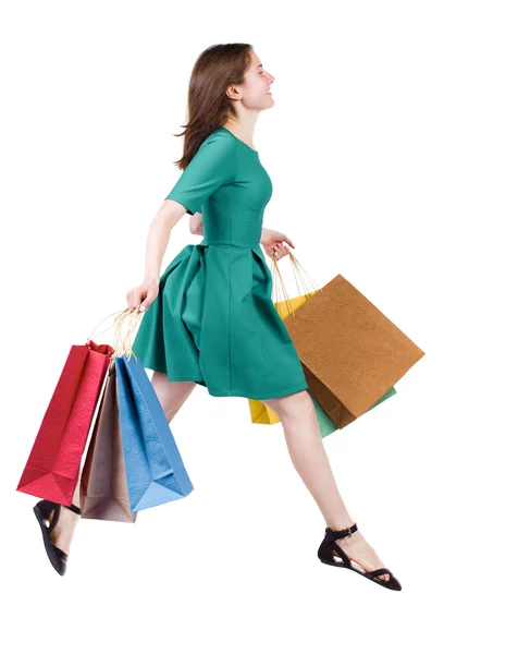 Mujer con bolsas de compras —  Fotos de Stock