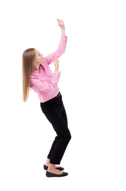 Kız bir halat çekme