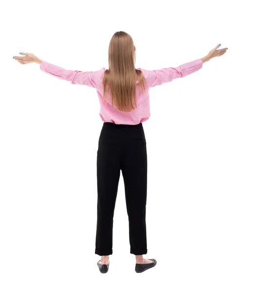 Vista posteriore della donna — Foto Stock