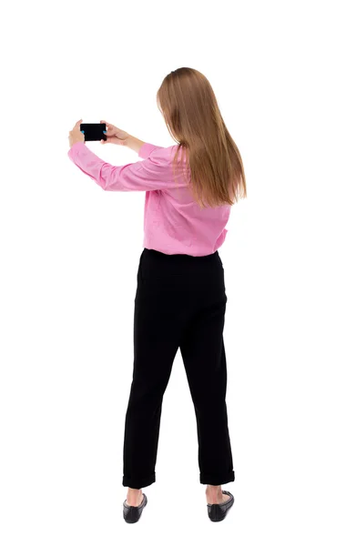 Menina com computador tablet — Fotografia de Stock