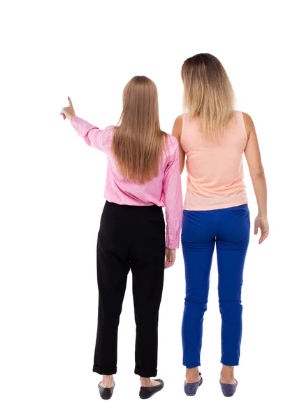 Pointing young girl — Stock Photo, Image