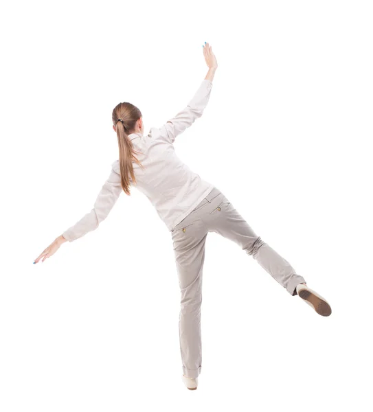 Equilibrio de mujer joven. —  Fotos de Stock