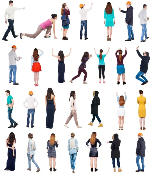 Collection " Back view people ". — Stockfoto