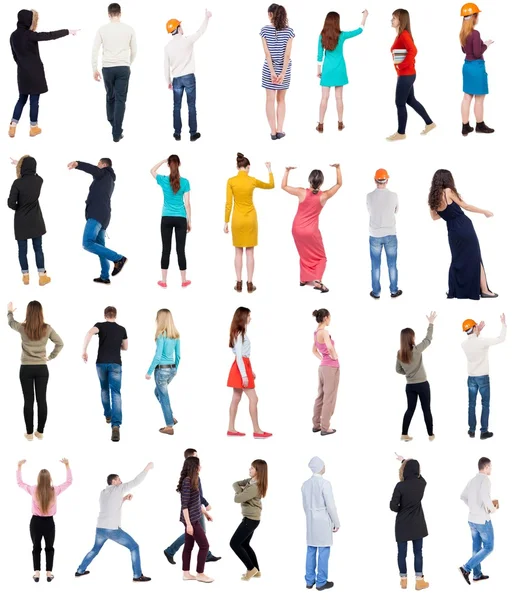 Collection " Back view people ". — Stockfoto