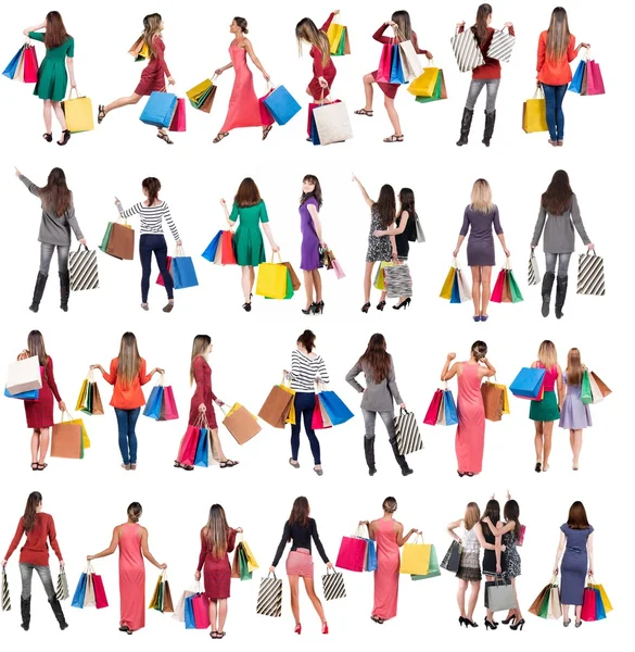 Mensen met shopping tassen — Stockfoto