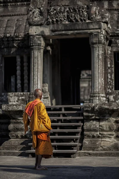 Monk in een Cambodja — Stockfoto