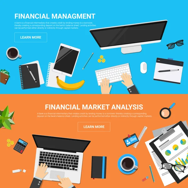 Conceptos de diseño plano para la estrategia empresarial y el proceso creativo — Vector de stock