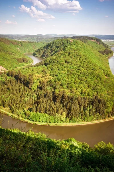 Saarschleife в Німеччині — стокове фото