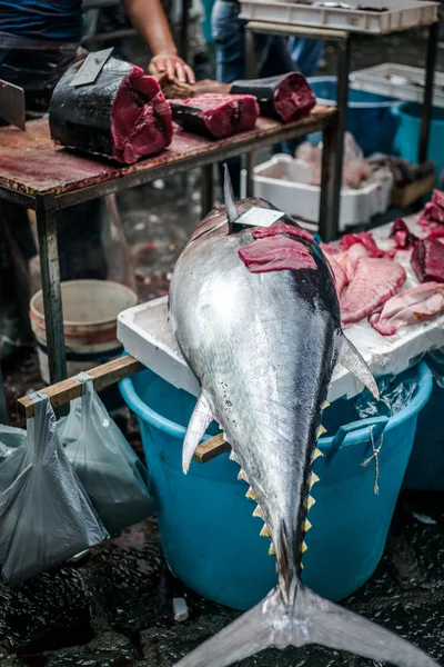 A Piscaria, mercado em Catania — Fotografia de Stock