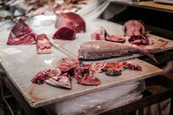 A piscaria, markt in catania — Stockfoto