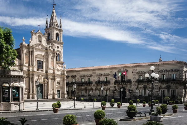 Acireale, domkyrkan — Stockfoto