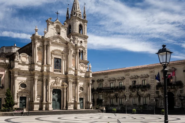 Acireale, domkyrkan — Stockfoto