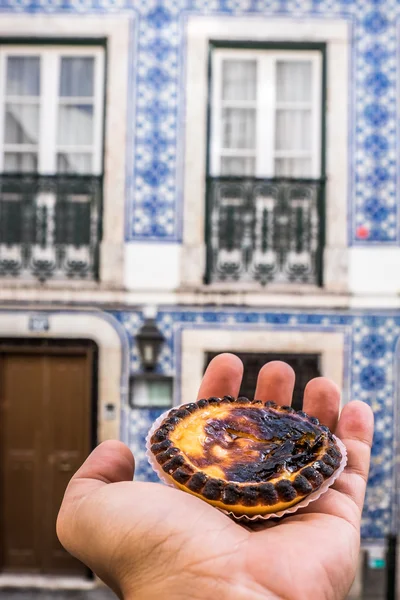 Pastel de nata cake — Stock Photo, Image