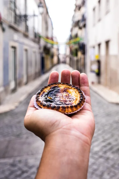 Pastel de nata ciasto — Zdjęcie stockowe