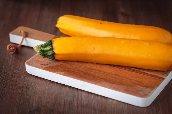 Fresh raw yellow zucchini — Stock Photo, Image