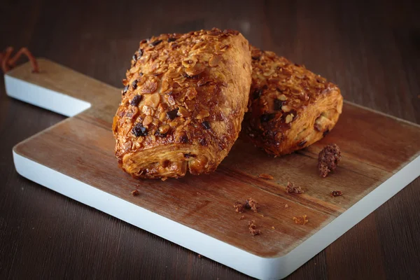 Chocolate bread croissant — Stock Photo, Image