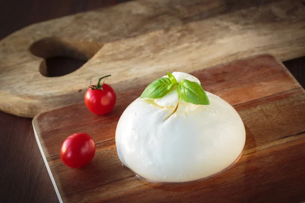 Mozzarella burrata italiana — Fotografia de Stock