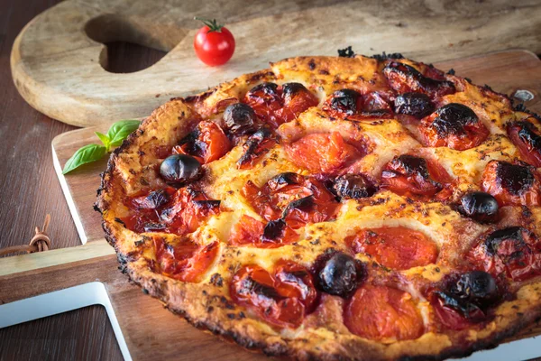 Italienska focaccia bröd — Stockfoto