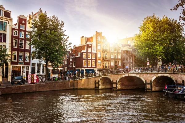 La Ciudad de Amsterdam — Foto de Stock