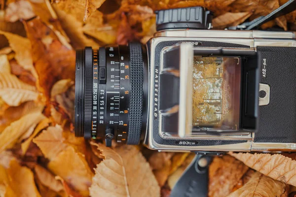 Beautiful Vintage Medium Format Film Camera Hasselblad 5003Cw — Stock Photo, Image