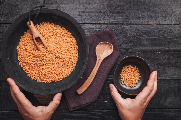 Fregola Sarda Une Pâte Traditionnelle Sardaigne Semblable Cous Cous — Photo