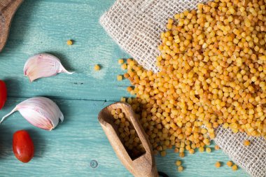 Fregola sarda, Sardinya 'dan geleneksel bir makarna.