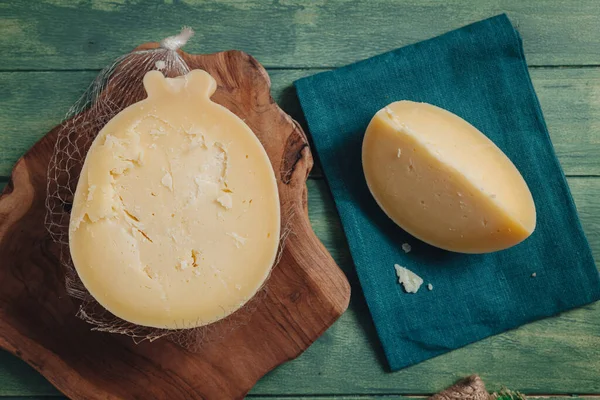 Heerlijke Caciocavallo Een Traditionele Lekkere Kaas Uit Regio Puglia — Stockfoto