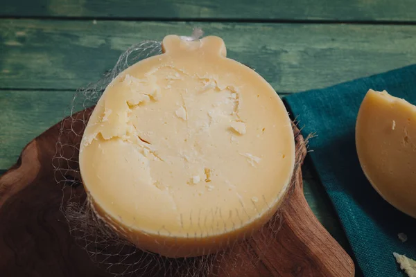 Heerlijke Caciocavallo Een Traditionele Lekkere Kaas Uit Regio Puglia — Stockfoto