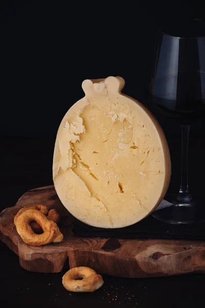 Delicious Caciocavallo Traditional Tasty Cheese Puglia Region — Stock Photo, Image