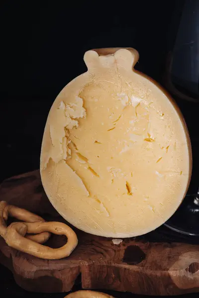 Delicious Caciocavallo Traditional Tasty Cheese Puglia Region — Stock Photo, Image