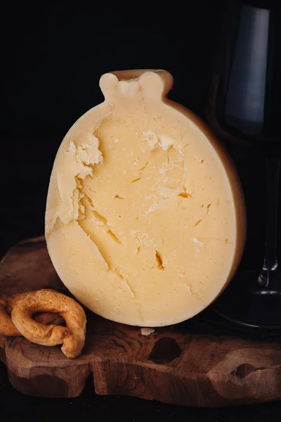 Delicious Caciocavallo Traditional Tasty Cheese Puglia Region — Stock Photo, Image