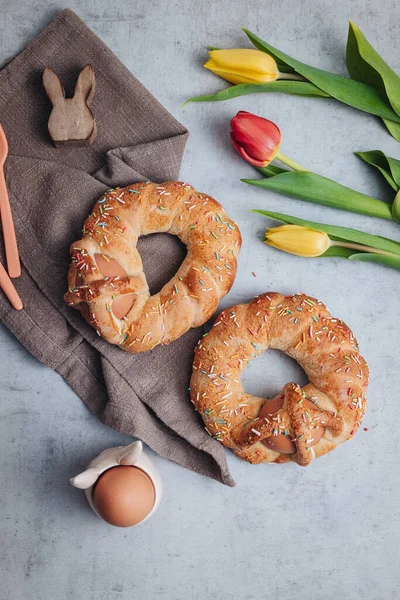 Scarcella Ein Traditionelles Ostergebäck Der Region Apulien Italien — Stockfoto