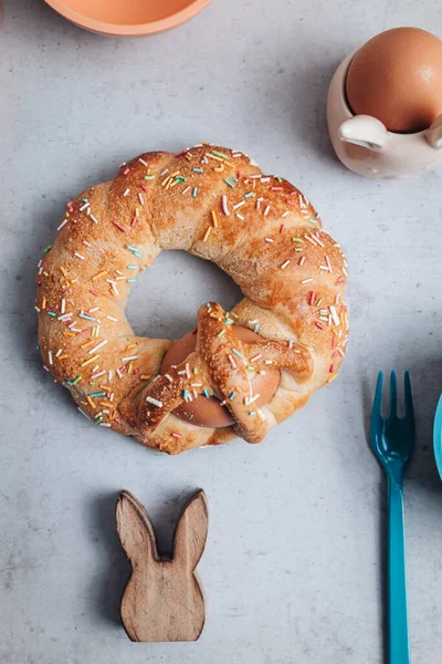 Scarcella Ein Traditionelles Ostergebäck Der Region Apulien Italien — Stockfoto