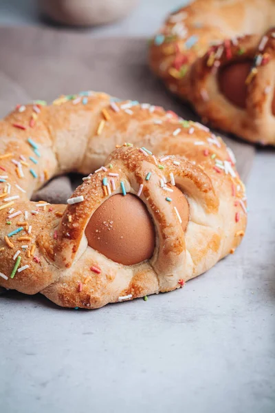 Scarcella Pastel Tradicional Para Las Vacaciones Pascua Región Puglia Italia —  Fotos de Stock