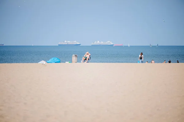 Scheveningen Beach Netherlands North Europe — Stock Photo, Image