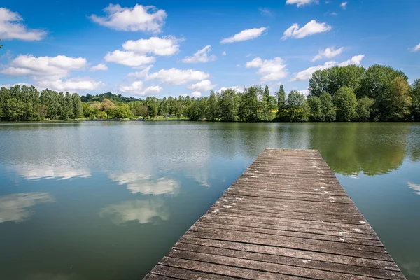 Echternach lac, Luxembourg — Photo