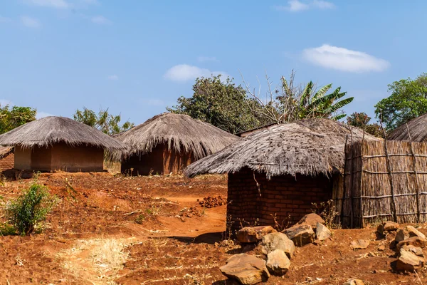 Afrikanisches Dorf — Stockfoto