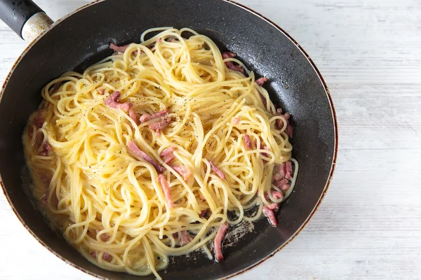 Spaghetti Carbonara — Stockfoto