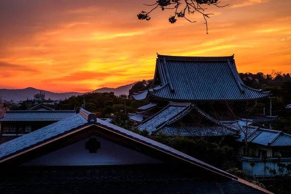 Maravilhoso pôr do sol japonês — Fotografia de Stock