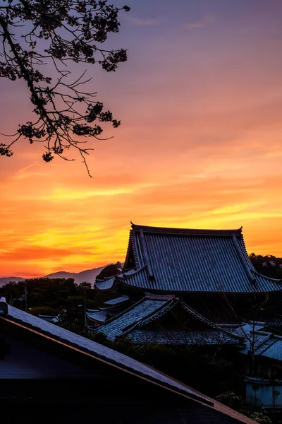 Υπέροχο ηλιοβασίλεμα Ιαπωνικά — Φωτογραφία Αρχείου
